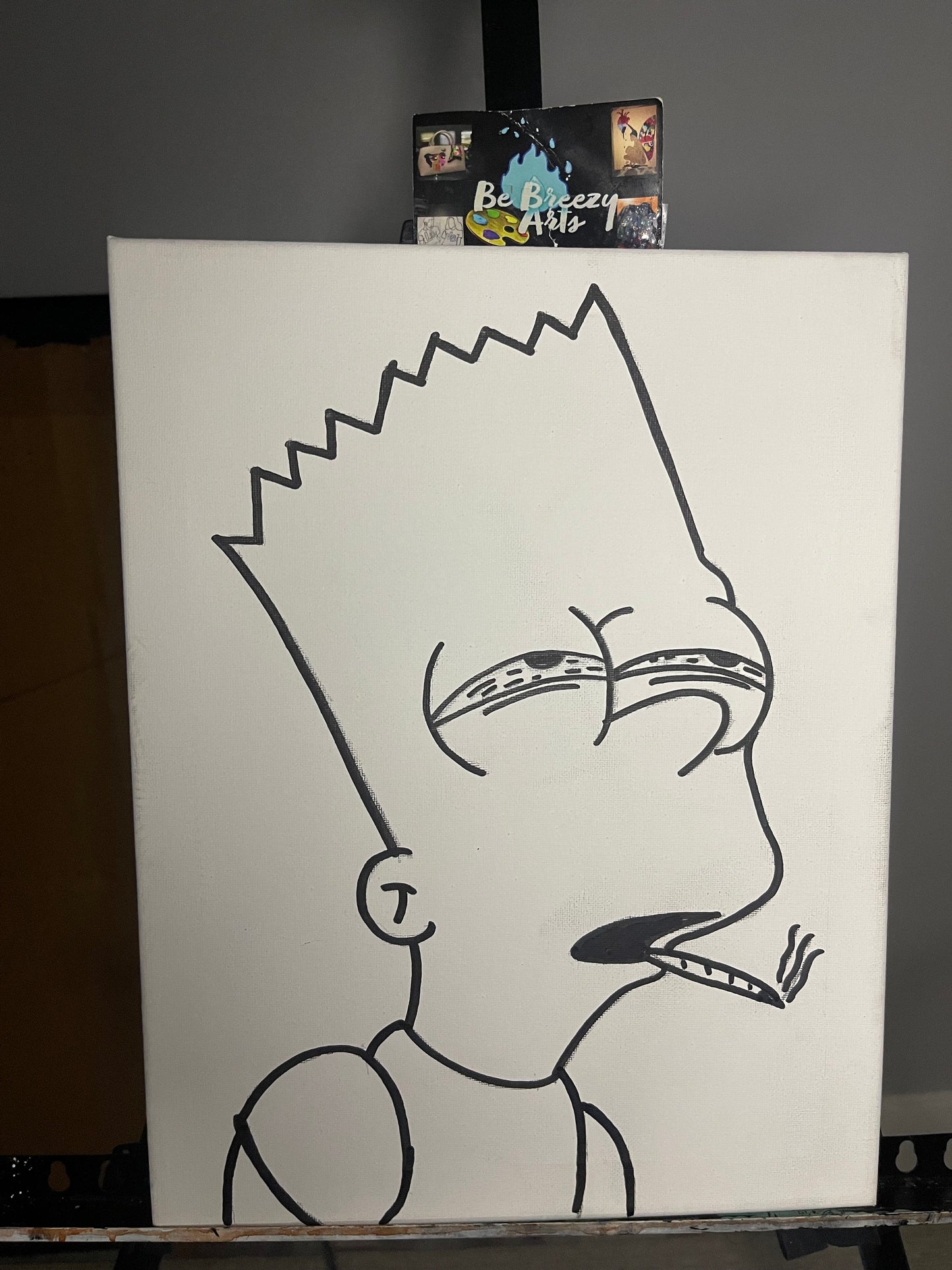 Bart 4/20 Pre Drawn Canvas