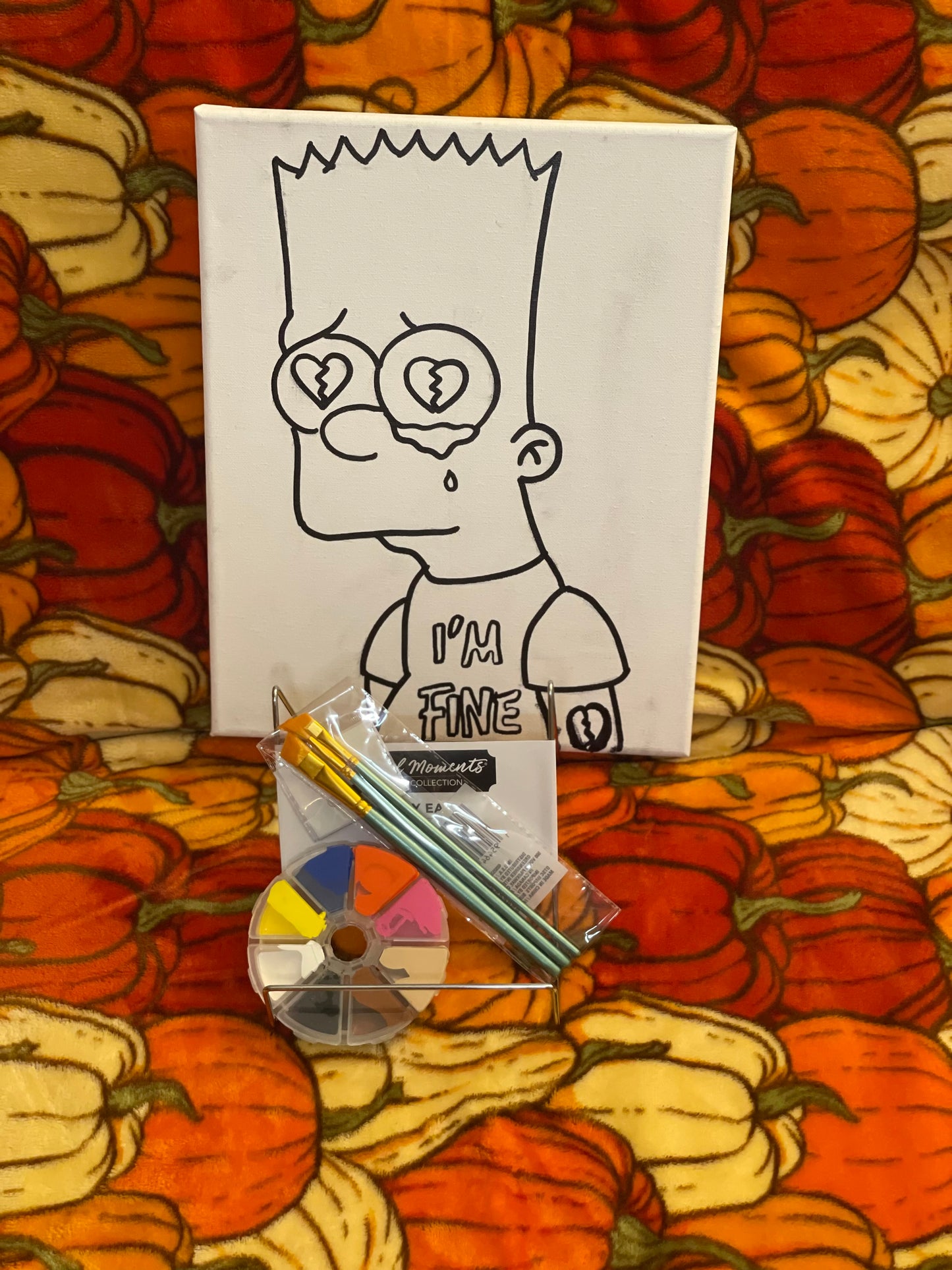 Bart💔 Pre Drawn Canvas Kit