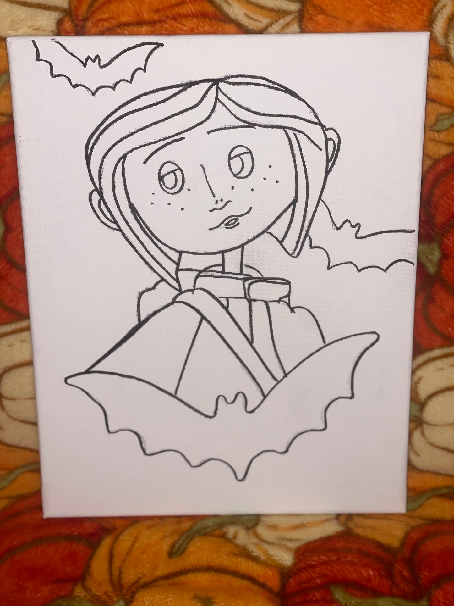 Coraline Pre Drawn Canvas Kit