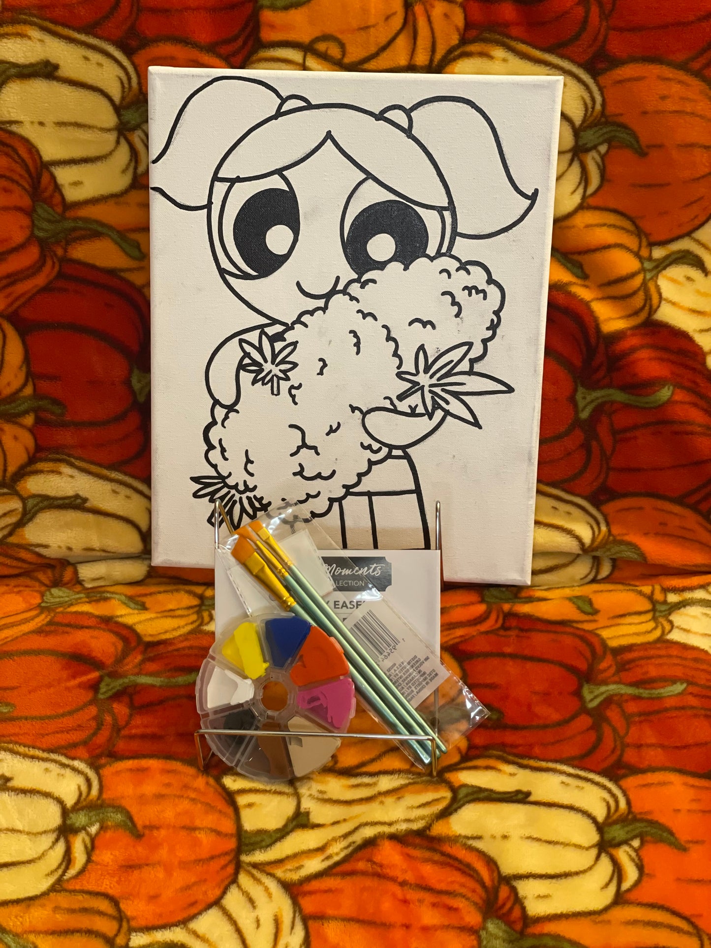 Bubbles 4/20 Pre Drawn Canvas Kit