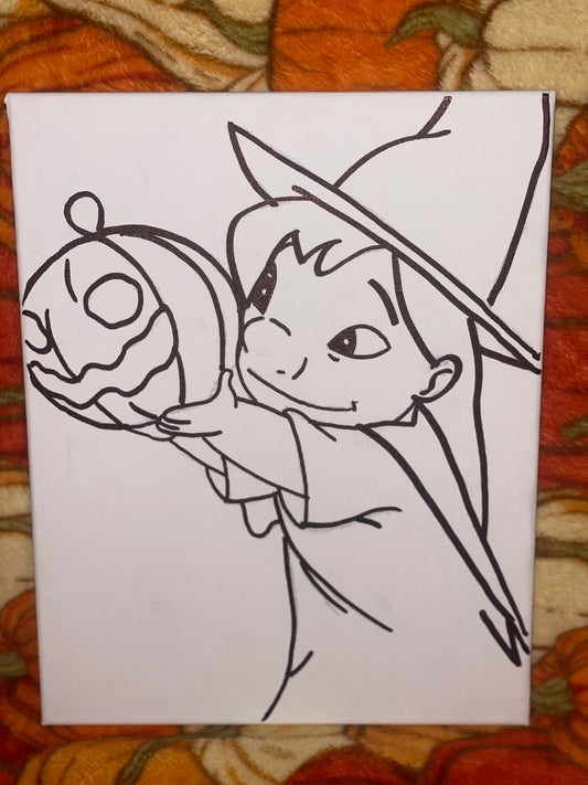 Lilo 🎃 Pre Drawn Canvas Kit