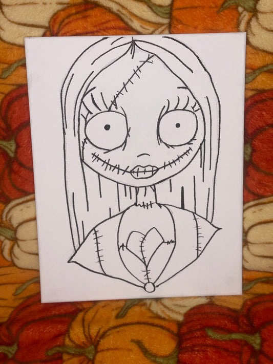 Sally Pre Drawn Canvas Kit