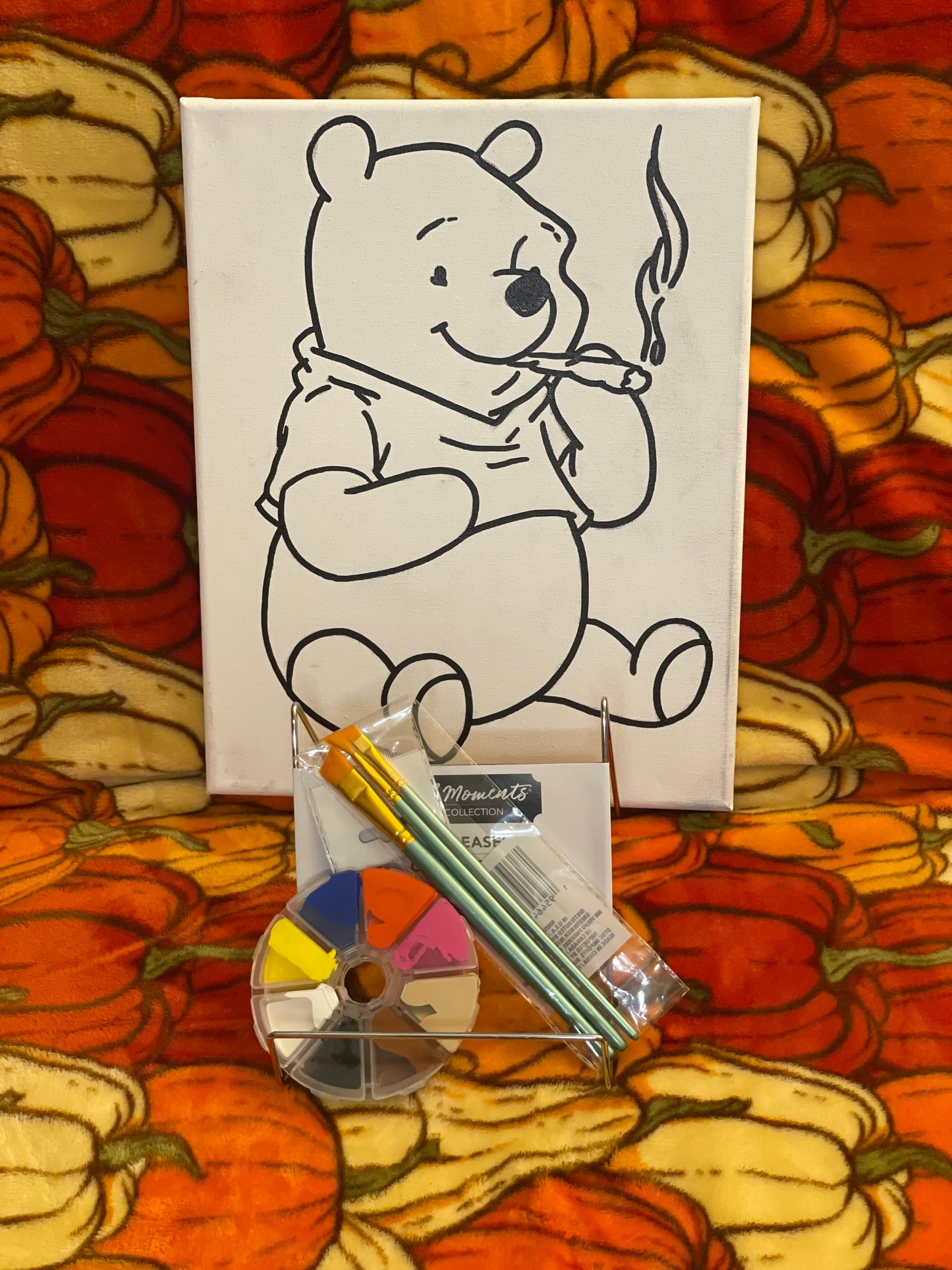 Winnie The Pooh 4/20 Pre Drawn Canvas Kit